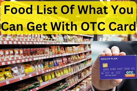 otc card eligible food items